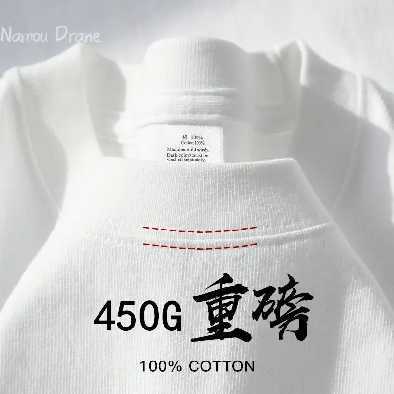 Американская футболка из плотного хлопка с короткими рукавами - Фотография_2