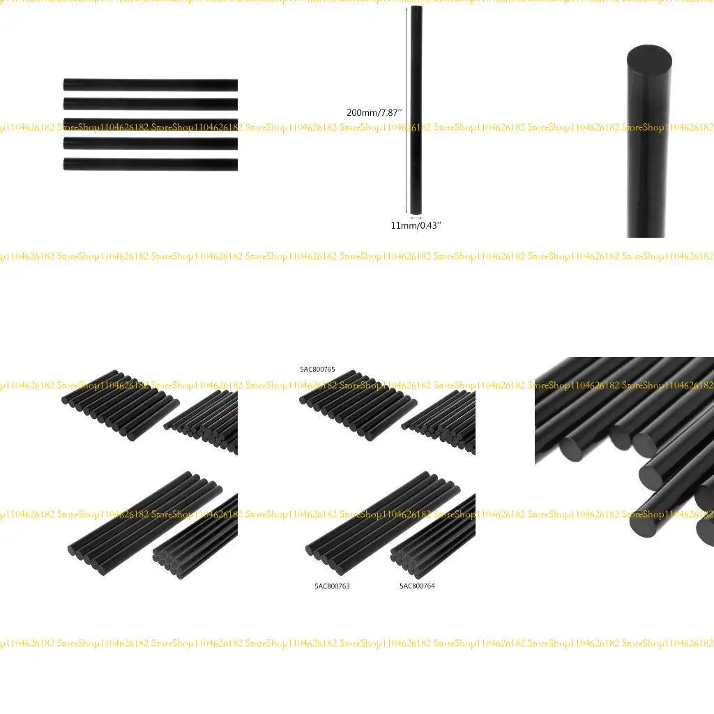 Q2q4 5pcs hot melt blac