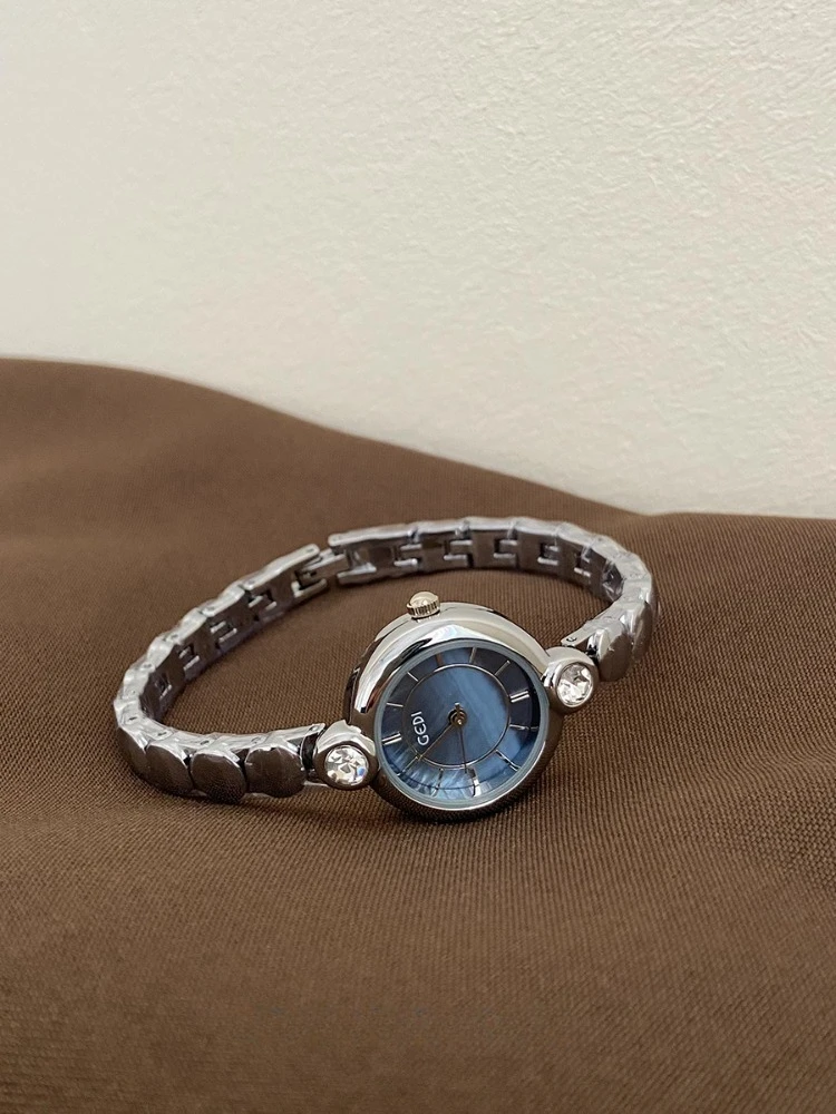 Женские водонепроницаемые кварцевые часы из нержавеющей стали