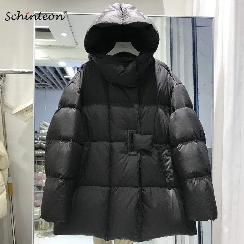 Schinteon женский пуховик с воротником-стойкой