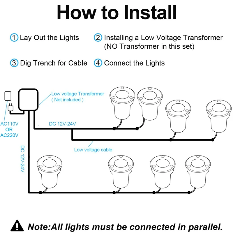 Ландшафтное освещение с низким напряжением для садовой дороги - Фотография_6