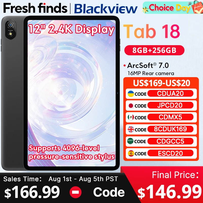【новый продукт】blackview tab 18 12-дюймовый дисплей 2
