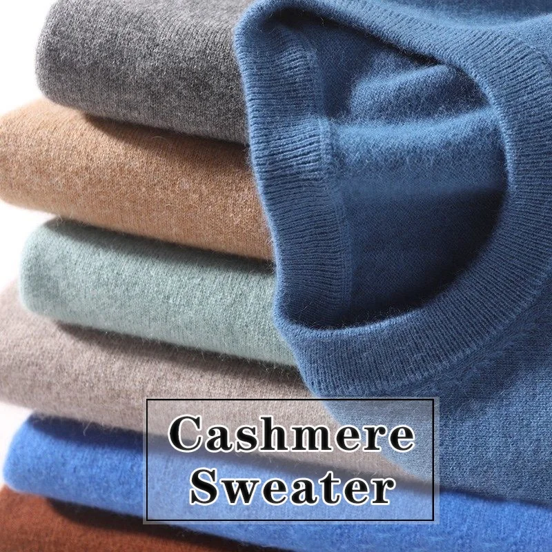 Мужской кашемировый свитер из 100% чистой шерсти