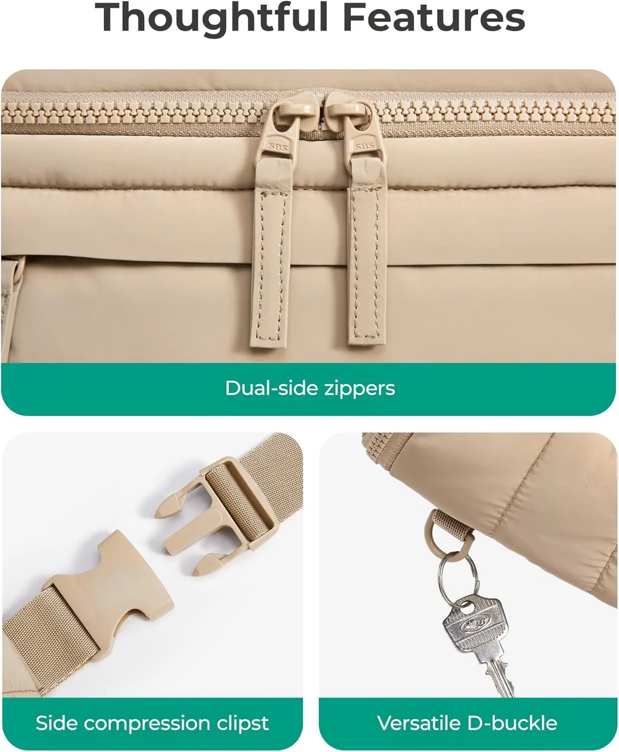 Bagsmart поясные сумки для женщин - Фотография_5