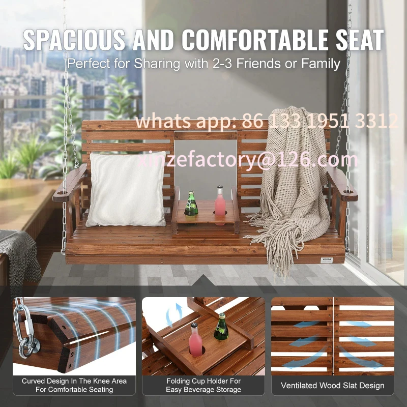 Настраиваемые деревянные качели для крыльца - Фотография_4