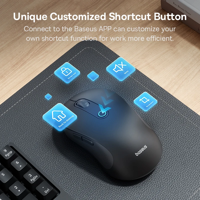 Беспроводная мышь baseus f02 bluetooth 5 - Фотография_6