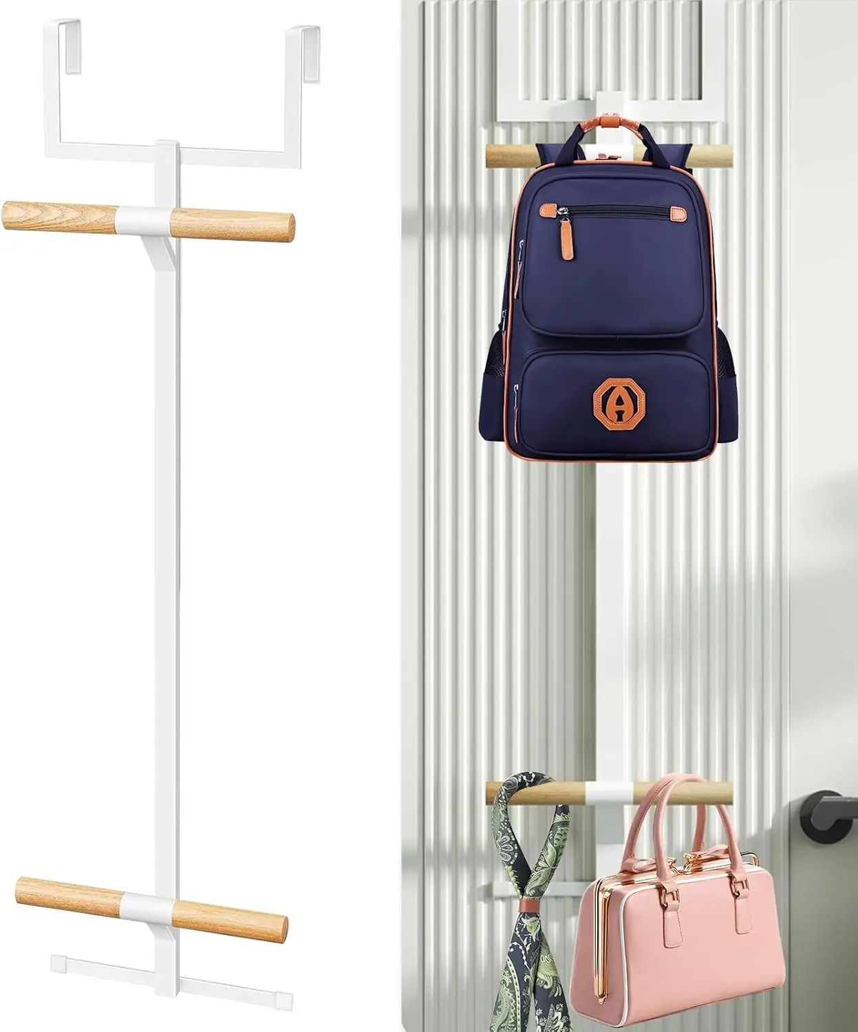 Вешалка над дверью для рюкзаков