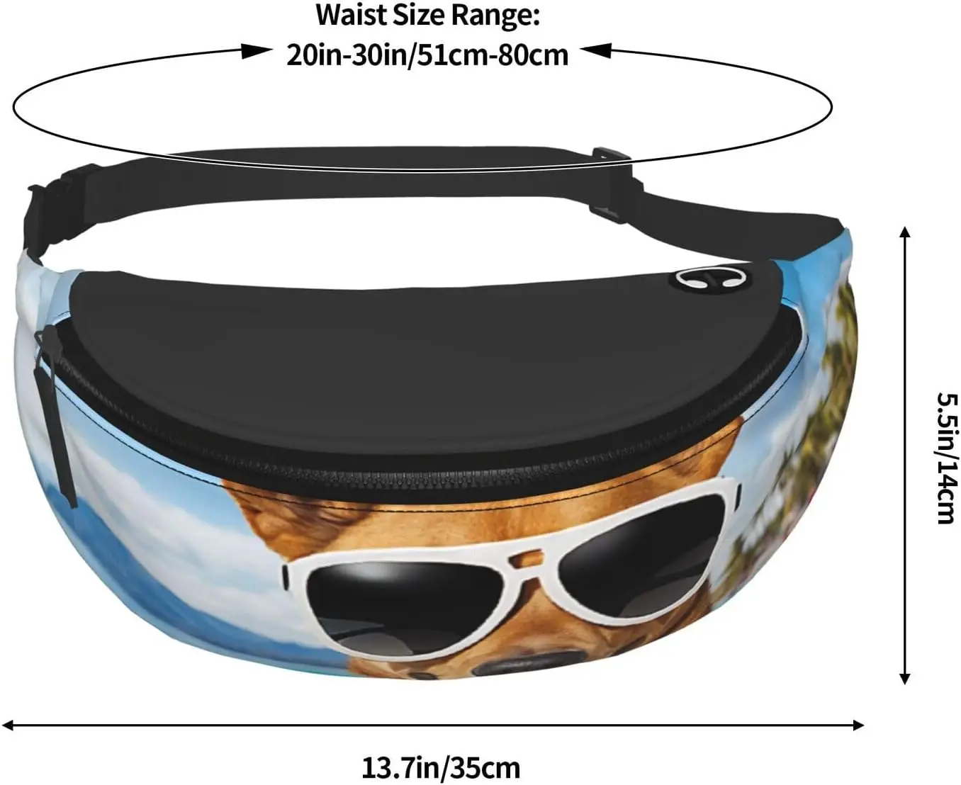 (чихуа собака) повседневная поясная - Фотография_3