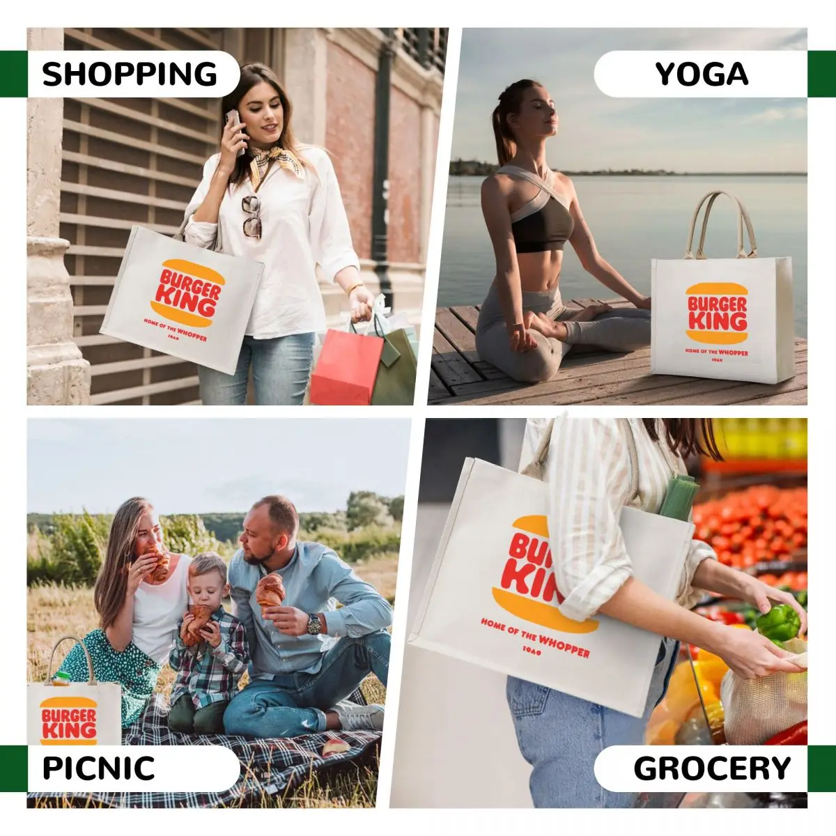 Сумка burger king tote bag холщовая - Фотография_6