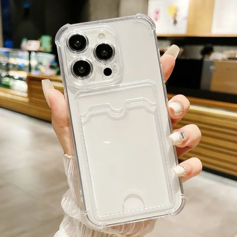 Прозрачный чехол-сумка с держателем для карт для iphone 17 - Фотография_2
