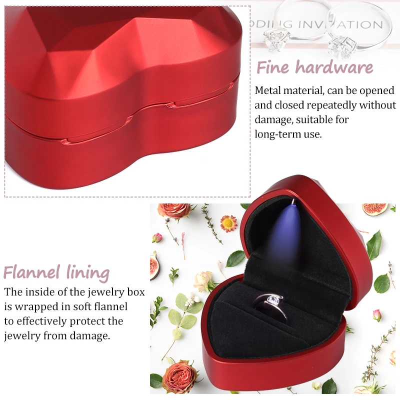 Сердце квадратной формы светодиодный - Фотография_4