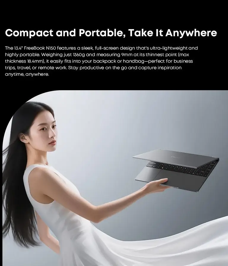 Chuwi freebook планшет ноутбук 2-в-1 intel n150 13 - Фотография_4