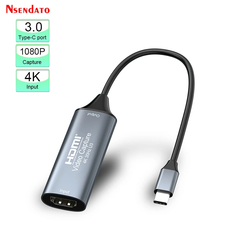 Usb c hdmi-карта видеозахвата 4k 1080p hdmi-type c 2