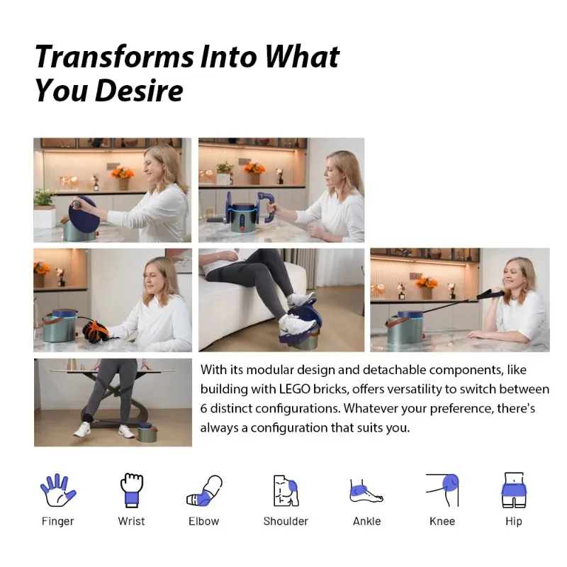 Электрический портативный моторизованный мини-велотренажер для рук - Фотография_4