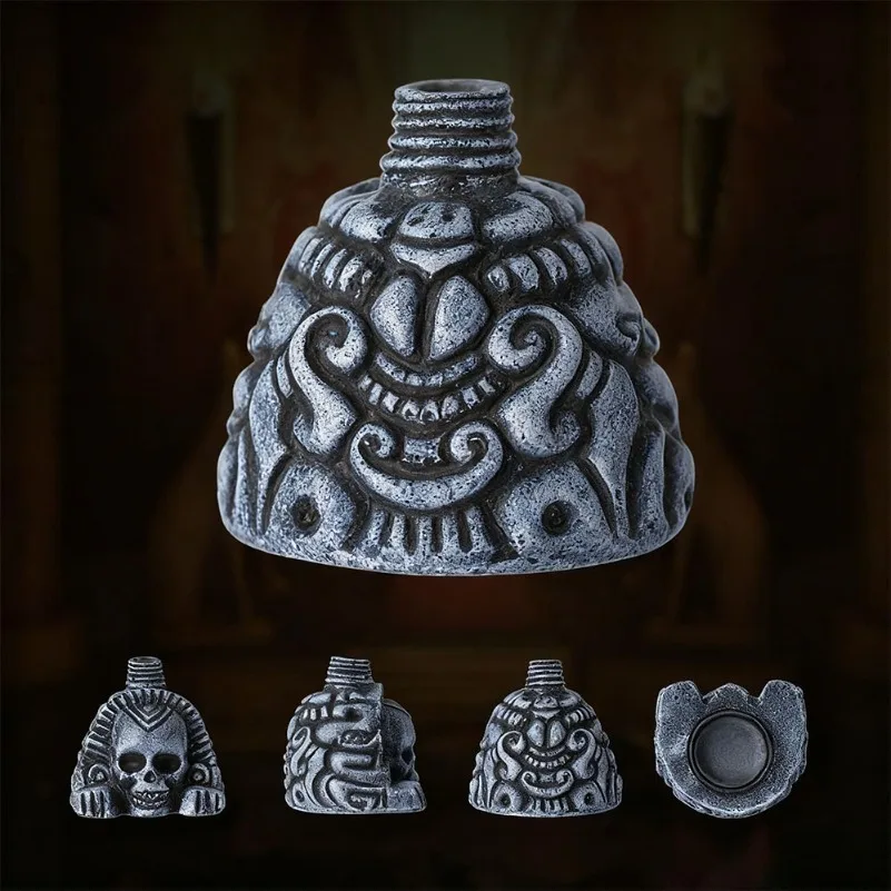 Свисток крика ацтекского черепа на хэллоуин - Фотография_5