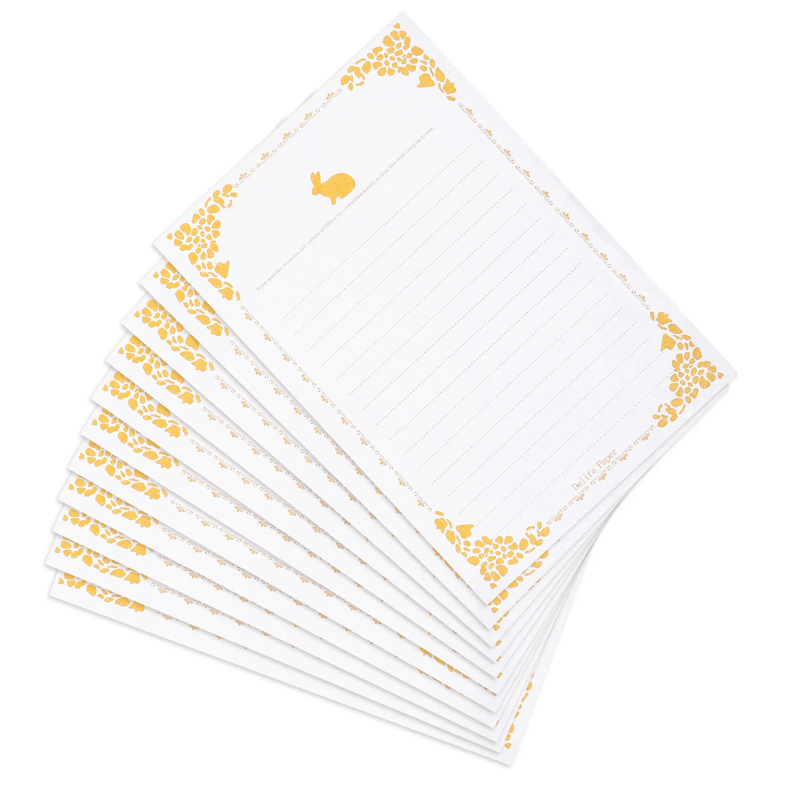 20 листов винтажной бумаги для писем