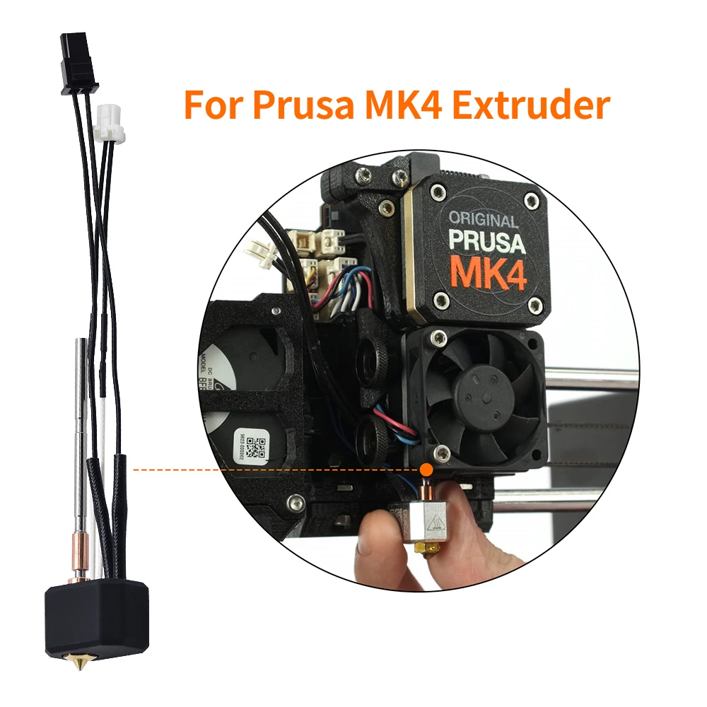 Комплект hotend mk4 с нагревательным блоком