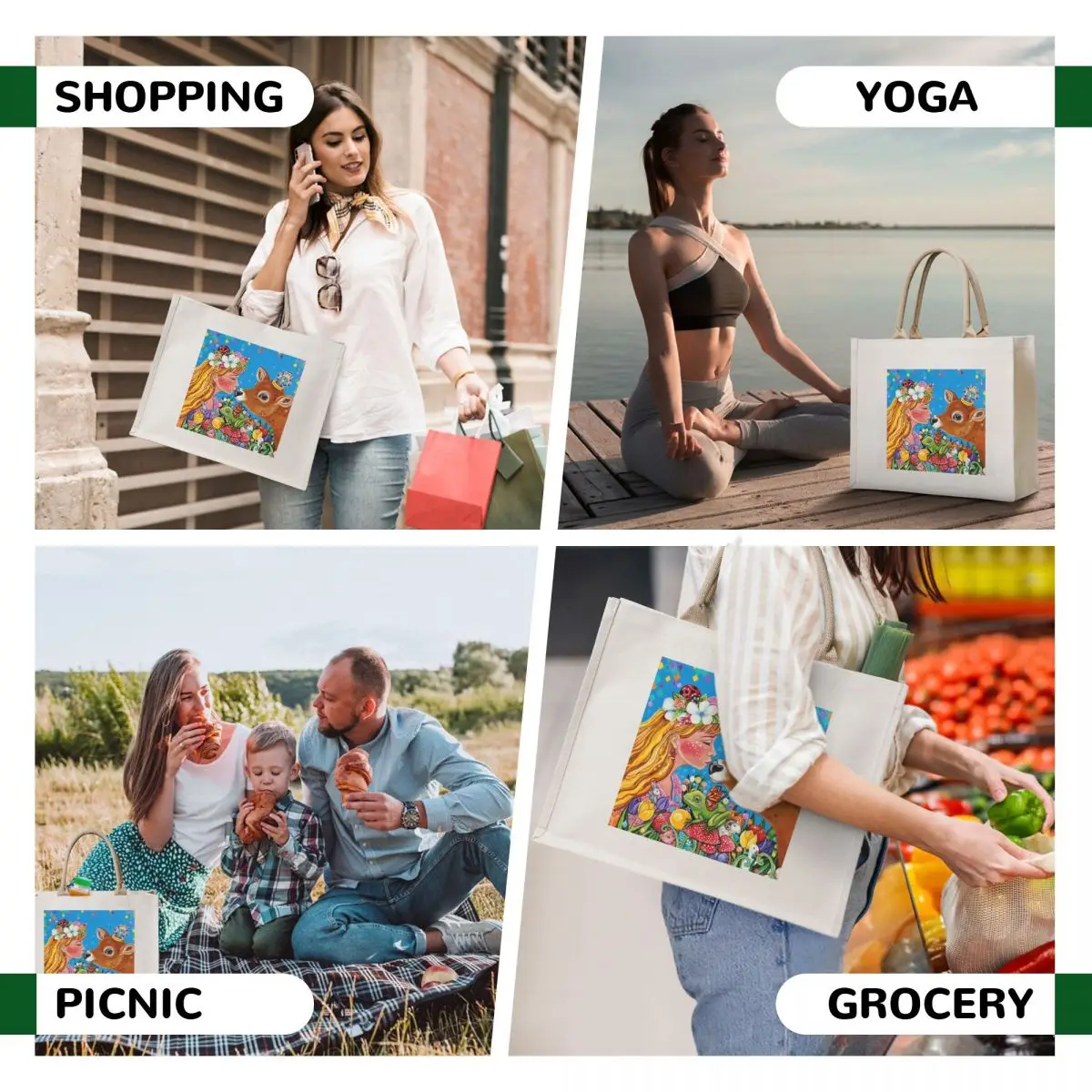 Waking kiss tote bag холщовые сумки - Фотография_6