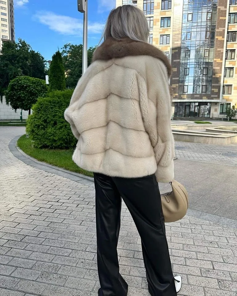 Женская куртка из норкового меха - Фотография_2