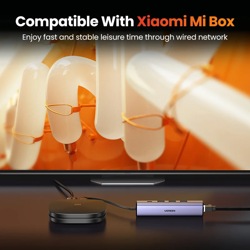 Ugreen usb ethernet адаптер 5-в-1 1000/100/10 мбит/с usb3 - Фотография_4