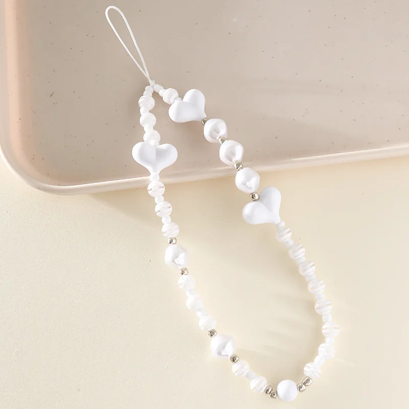 Акриловая подвесная цепочка для телефона с жемчугом - Фотография_6