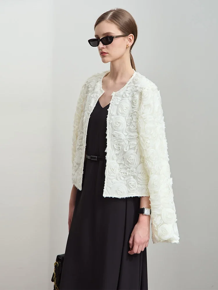 Amii минимализм короткая куртка женская осень 202 - Фотография_2