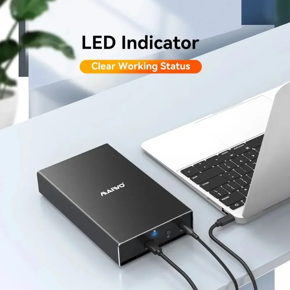 Корпус для жесткого диска maiwo sas sata usb3.1 type-c sas 2 - Фотография_4
