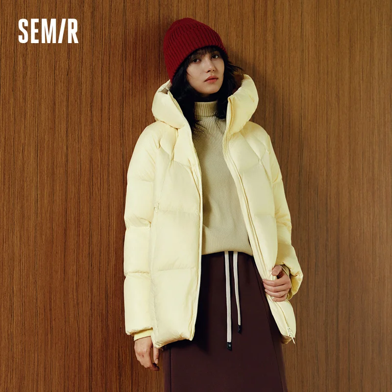 Женский зимний пуховик semir средней длины - Фотография_3