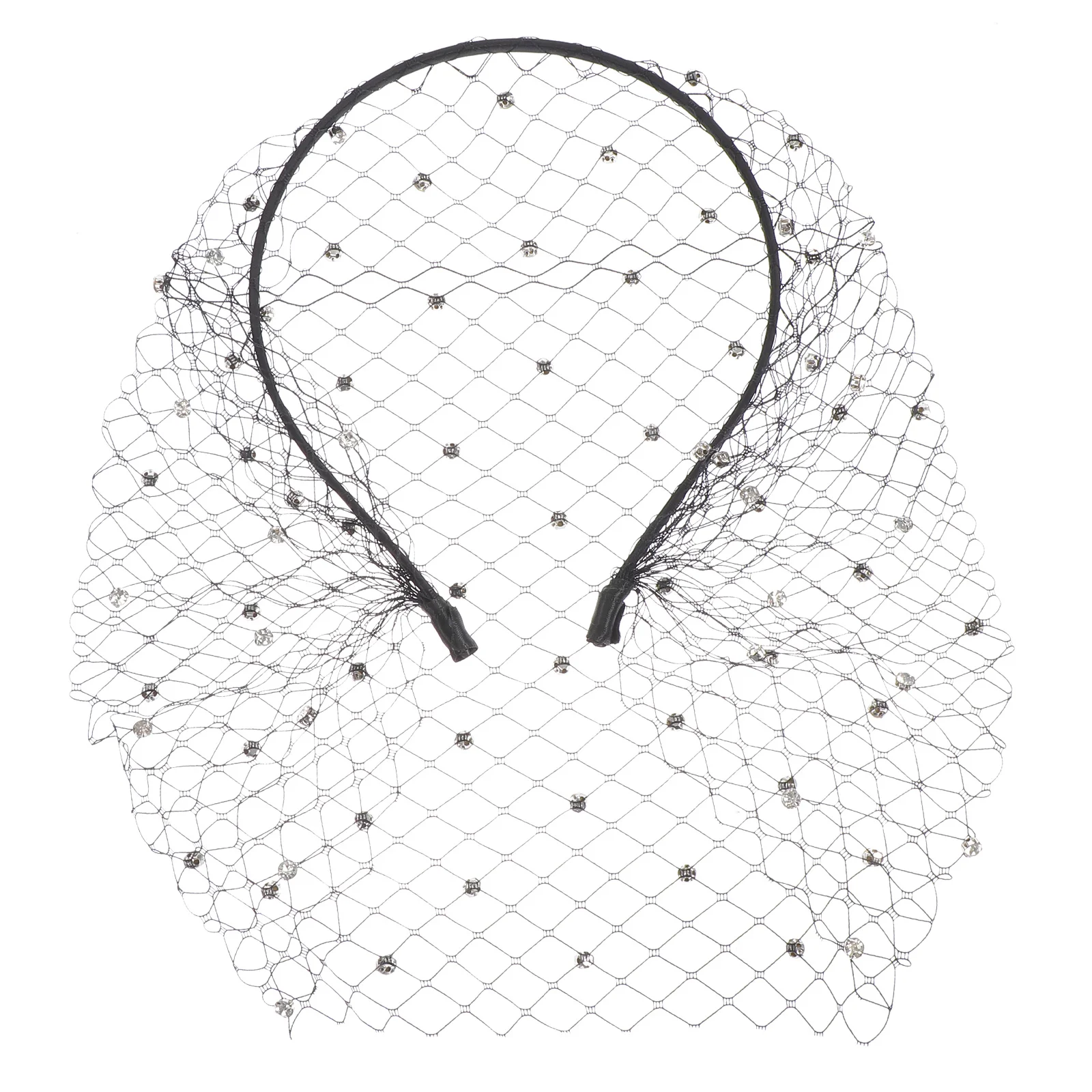 Сетчатая вуаль со стразами - Фотография_2