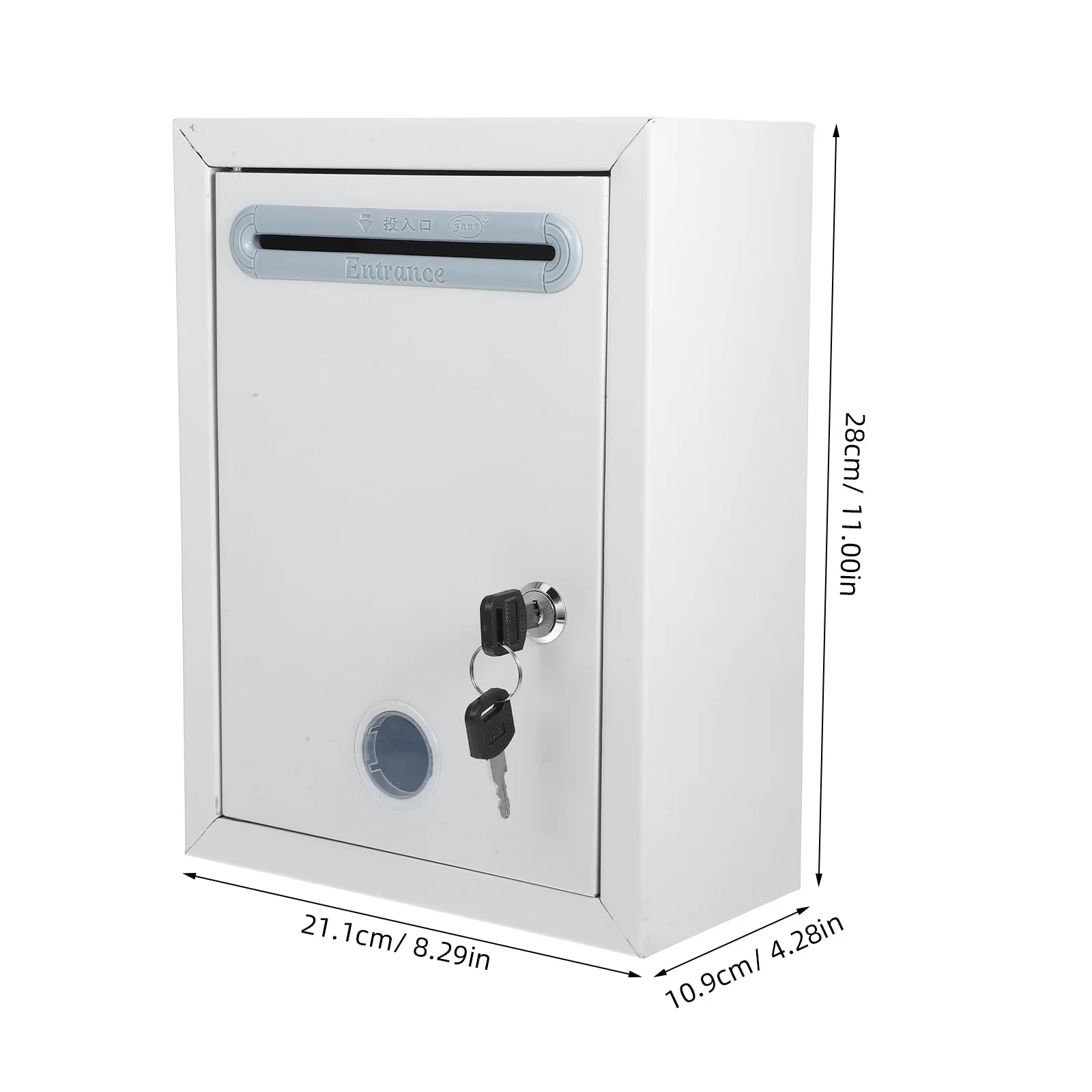 Запирающаяся металлическая настенная коробка для предложений - Фотография_3