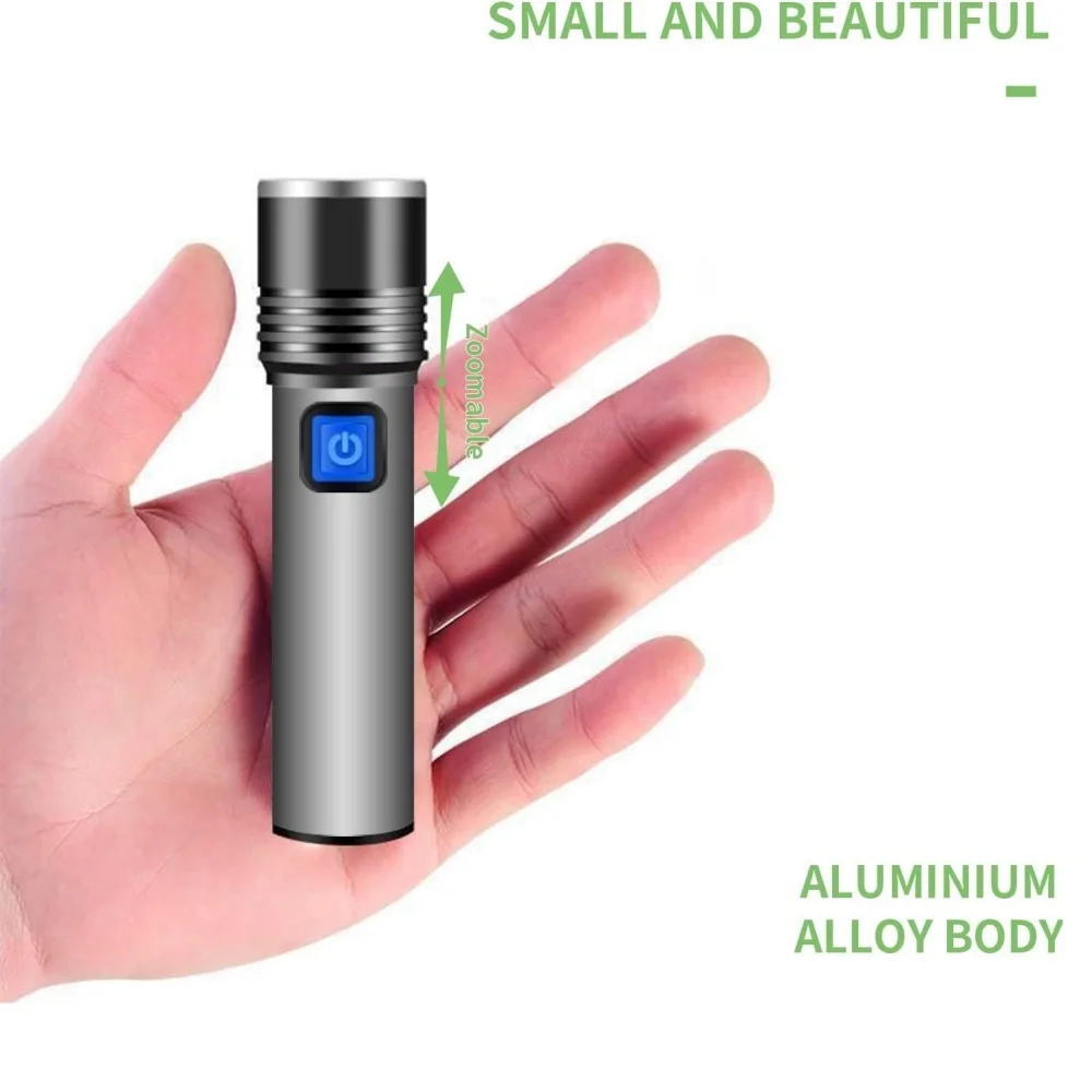 Usb перезаряжаемый 365 нм уф-фонарик - Фотография_2