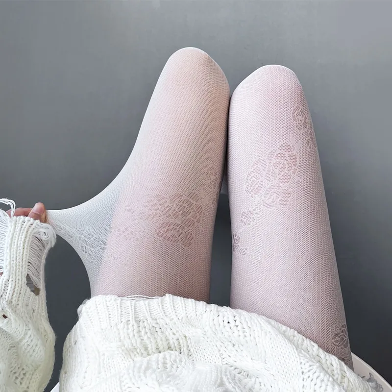 Винтажные кружевные колготки в - Фотография_2