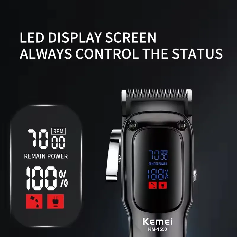 Профессиональная машинка для стрижки волос kemei для мужчин km-1550 - Фотография_4