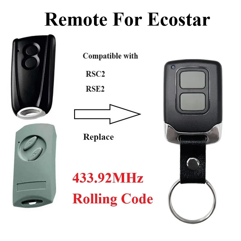 Для ecostar rsc2-433 rse2-433 ручной передатчик 433 мгц замена 433