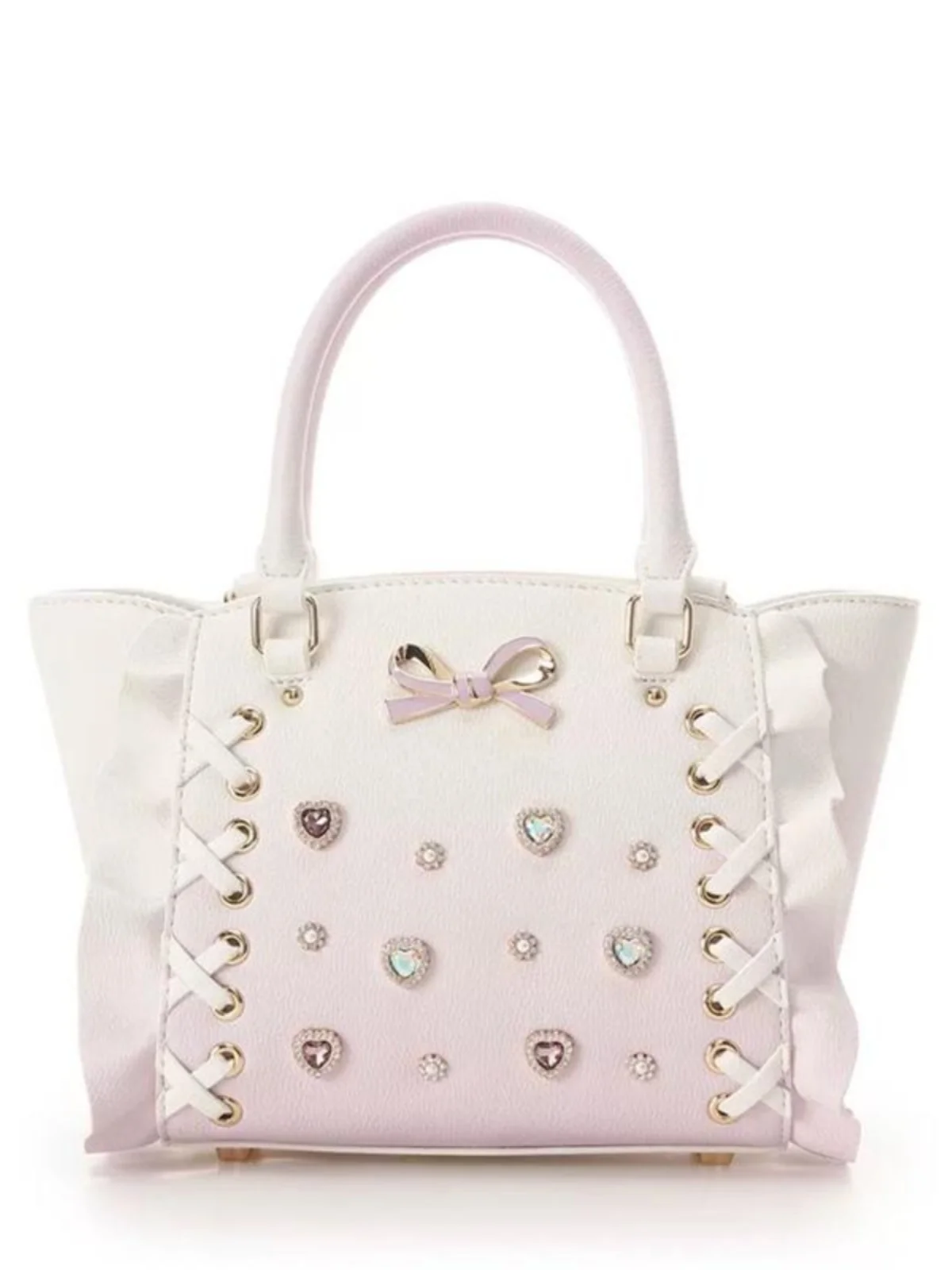 Сумка в стиле лолиты на шнуровке с крестом - Фотография_4