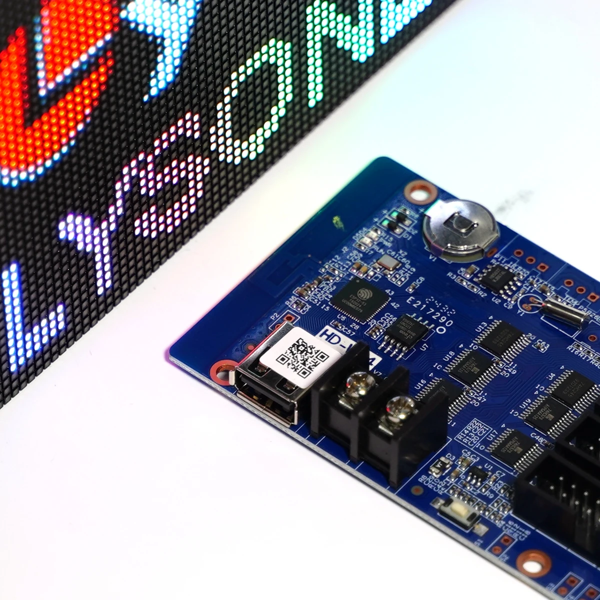 Hd-wf4 huidu wifi одноцветная светодиодная - Фотография_2