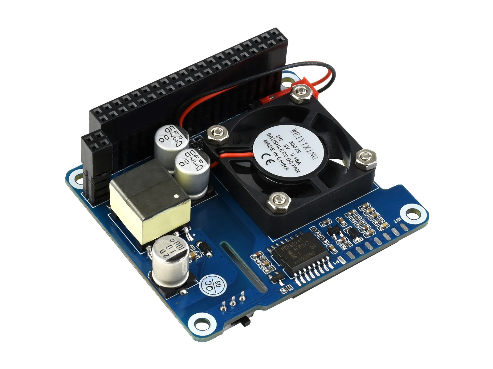 Шляпа waveshare power over ethernet (тип b) для raspberry pi 3b+/4b - Фотография_4