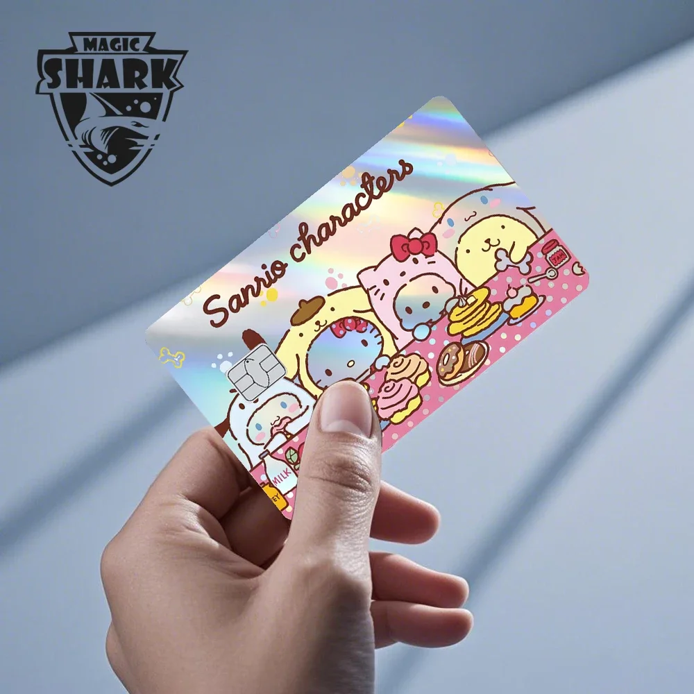 Лидер продаж, голографическая лазерная блестящая пленка hello kitty kuromi - Фотография_6
