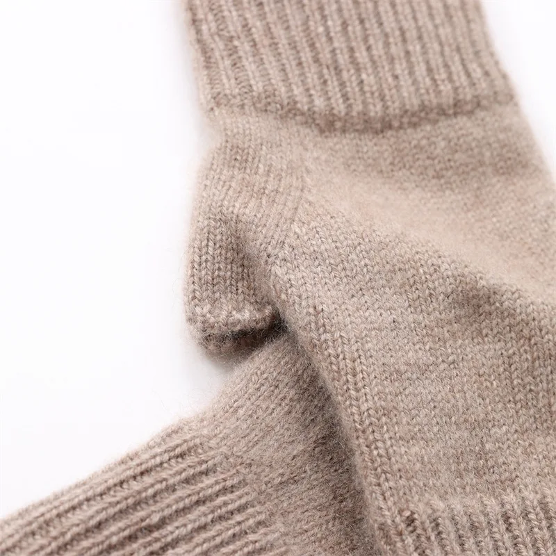 Зимние женские рукавицы из 100% мериносовой шерсти - Фотография_5