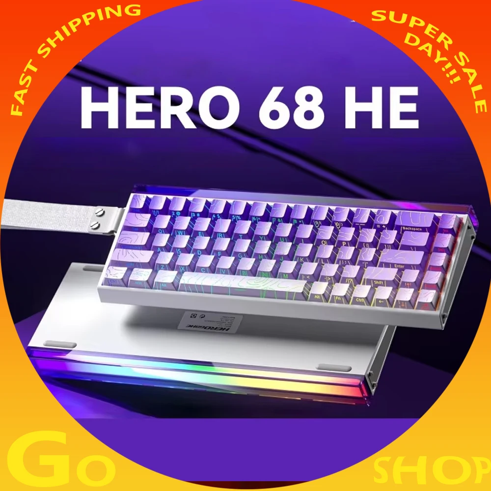 Новая игровая магнитная клавиатура aula hero 68he pro ultra