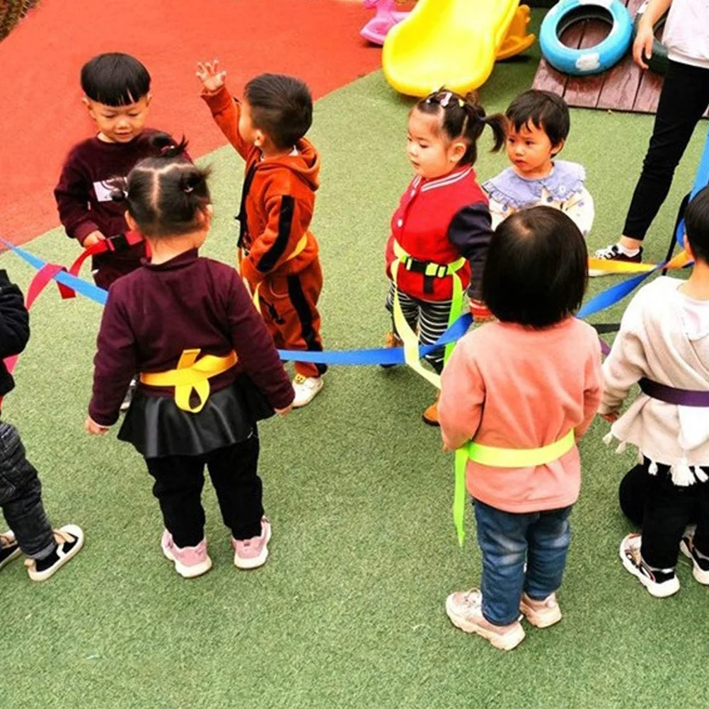 Детская безопасная прогулочная веревка с красочными ручками - Фотография_5