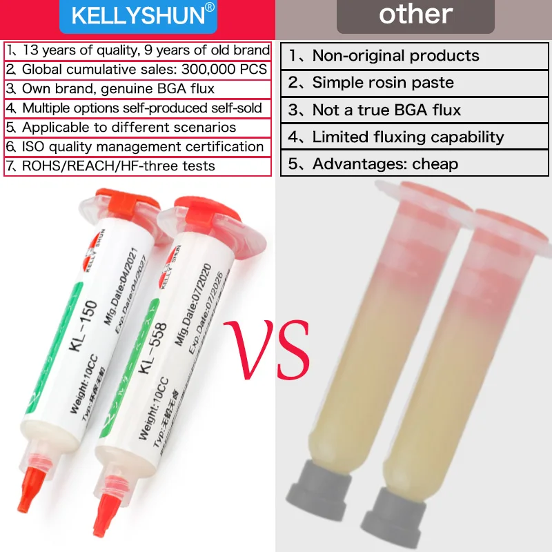 Паста 100% оригинал kellyshun bga pcb - Фотография_4