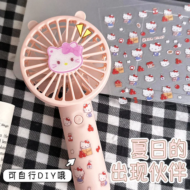 Sanrio diy ручной маленький вентилятор - Фотография_5