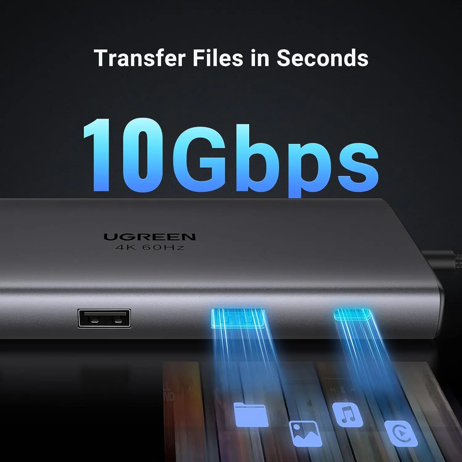 Ugreen revodok pro 109 usb c-концентратор 9 в 1 10 гбит/с usb c 3 - Фотография_3