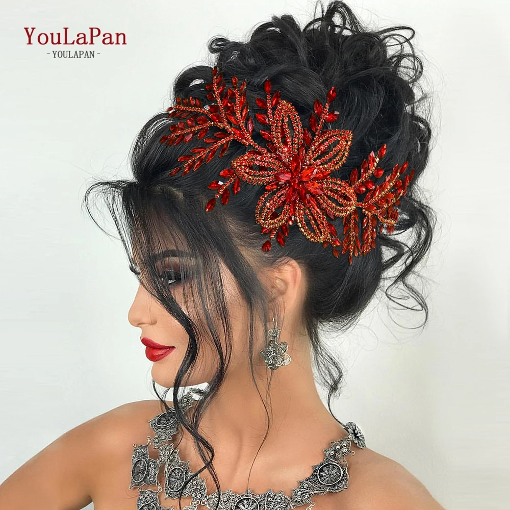 Youlapan свадебный головной убор со стразами