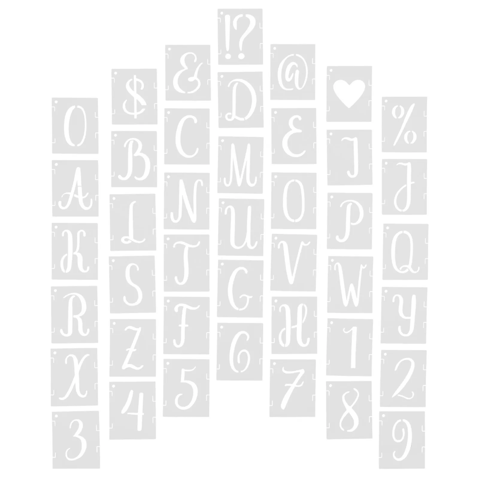 Полые трафареты с буквами алфавита домашних животных - Фотография_3