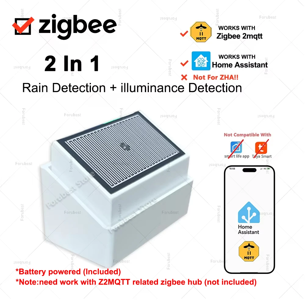 Датчик дождя zigbee 2 в 1
