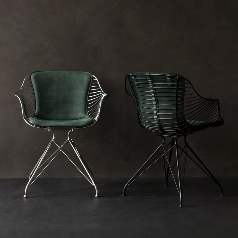 Обеденные стулья из стальной проволоки - Фотография_2