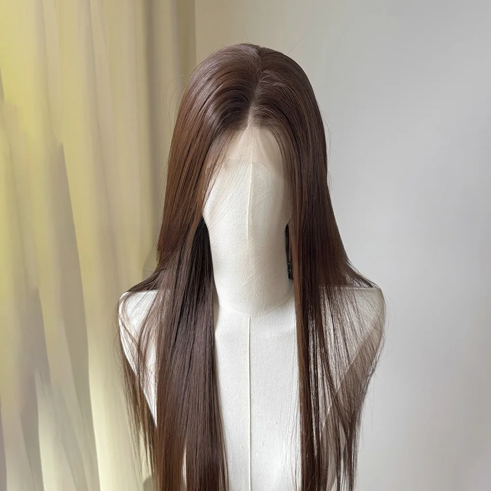 Черный парик 26 дюймов 13x4 парик - Фотография_5