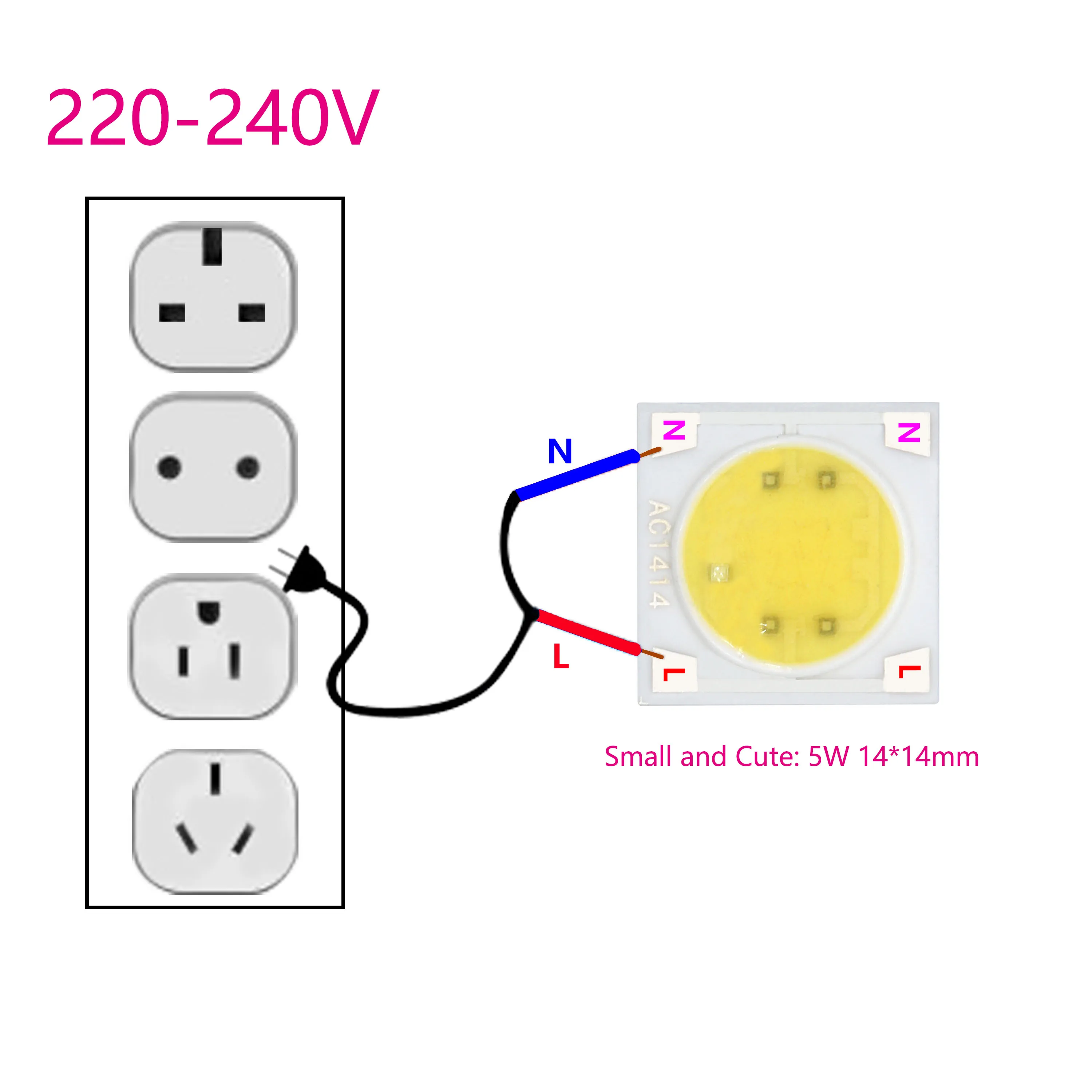 Ledcob 5w чип 50w светодиодная
